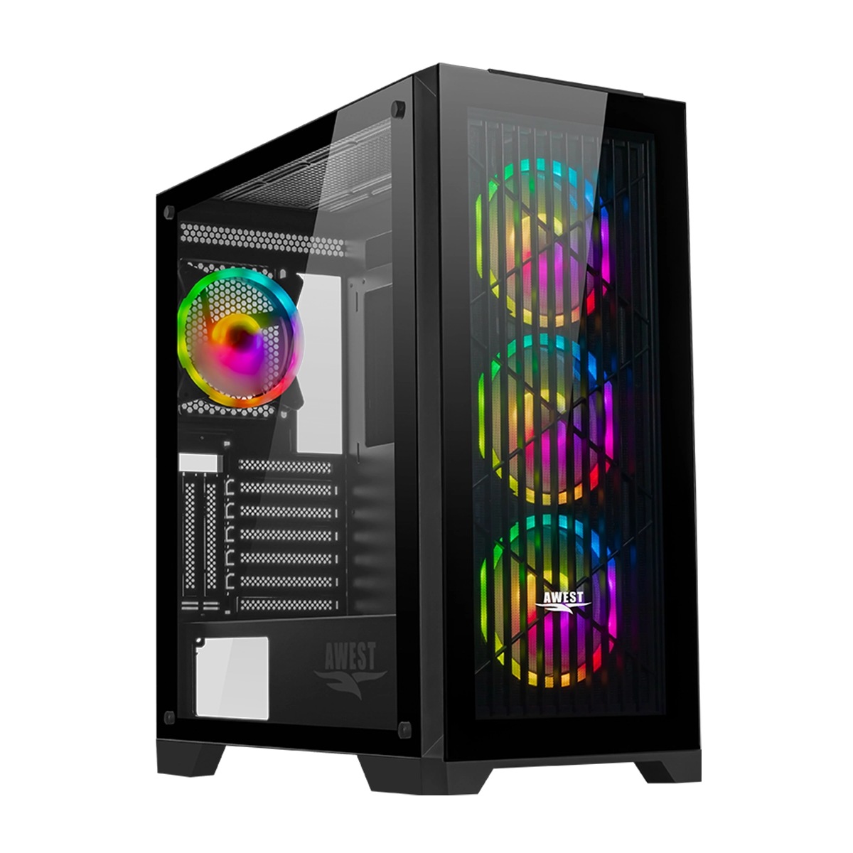 RC-CASE-192757-192758 کیس کامپیوتر گیمینگ اوست مدل GT-AV312-MB | مشکی - Image 1