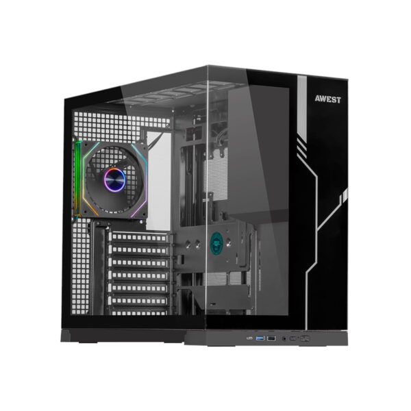 کیس کامپیوتر گیمینگ اوست مدل AQ20-MB | مشکی
