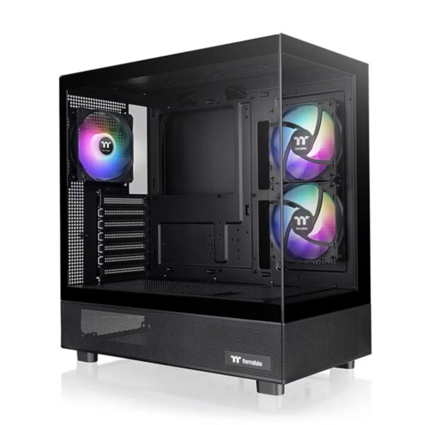 کیس کامپیوتر گیمینگ ترمالتیک مدل View 270 Plus TG ARGB Mid Tower Chassis | مشکی