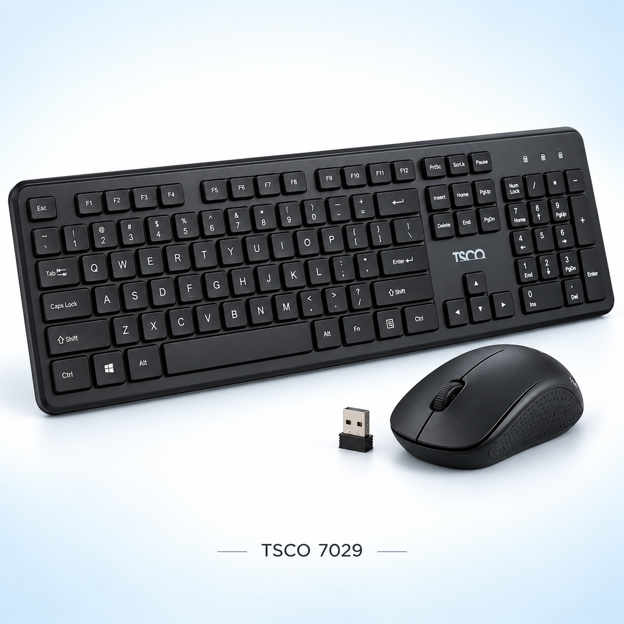 کیبورد و موس بی‌سیم TSCO مدل 7029