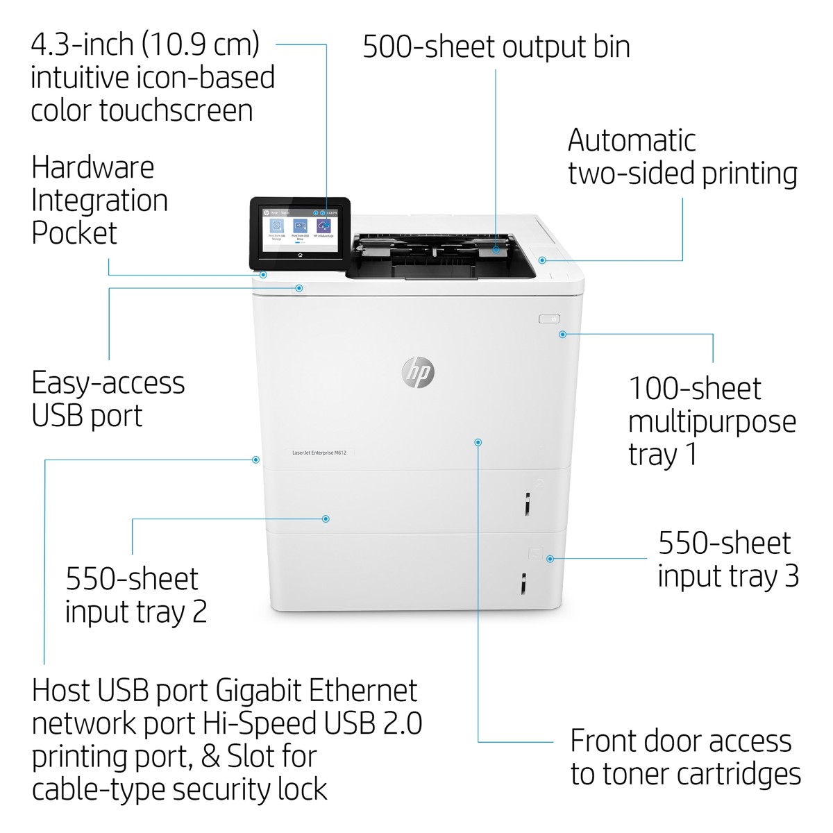 hp-612dn پرینتر HP LaserJet M612dn - Image 1