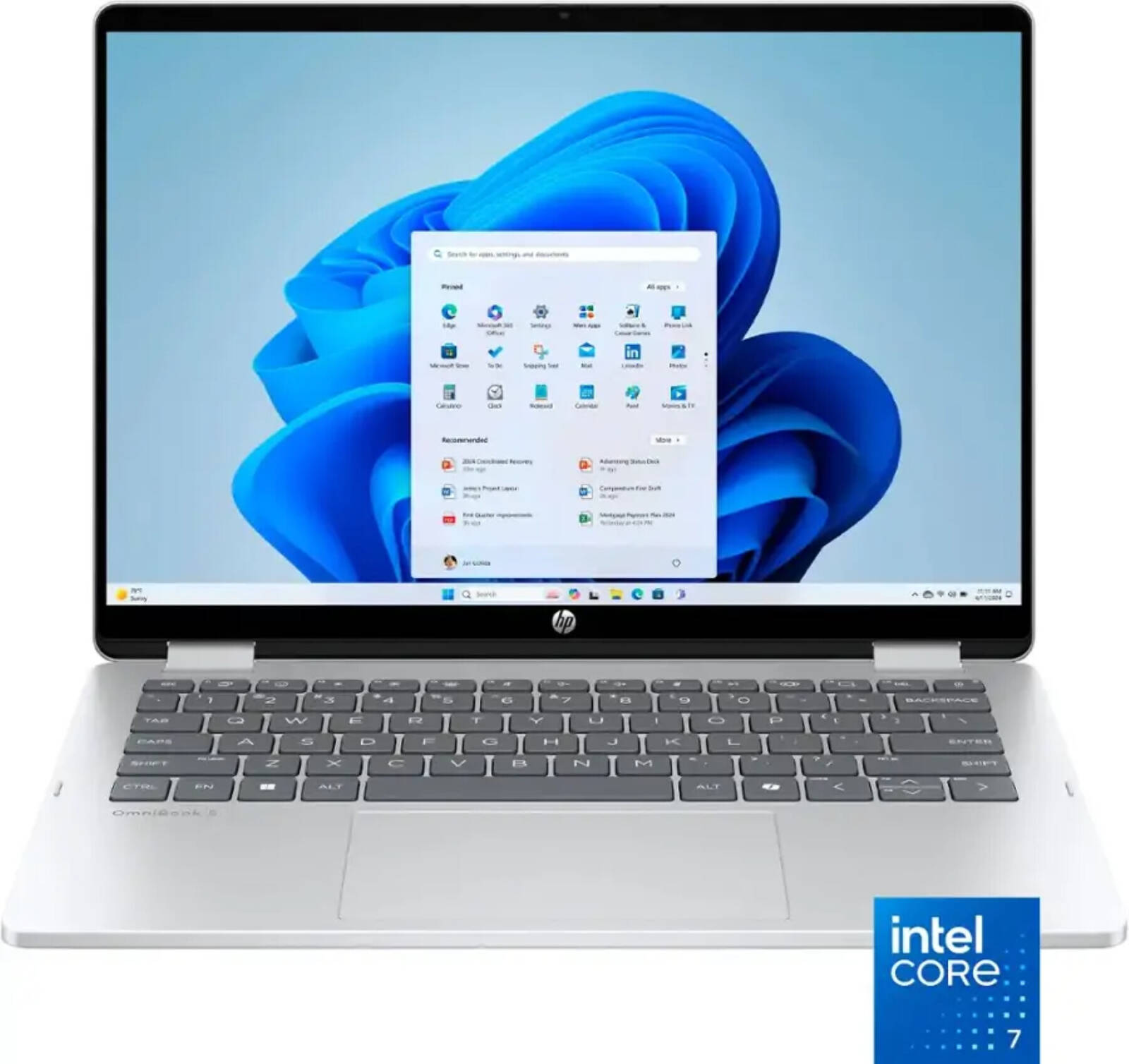 rose-hp-fp0023-1 لپتاپ اچپی HP OmniBook 5 Flip 14-fp0023dx | Core 7 150U | 16GB LPDDR5 | 512GB - Image 1