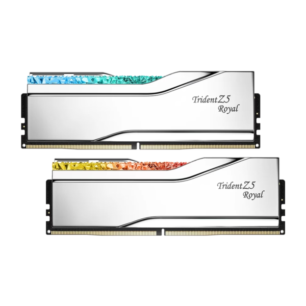 رم کامپیوتر DDR5 جی اسکیل مدل Trident Z5 Royal دو کاناله 6400 مگاهرتز CL32 ظرفیت 32 گیگابایت