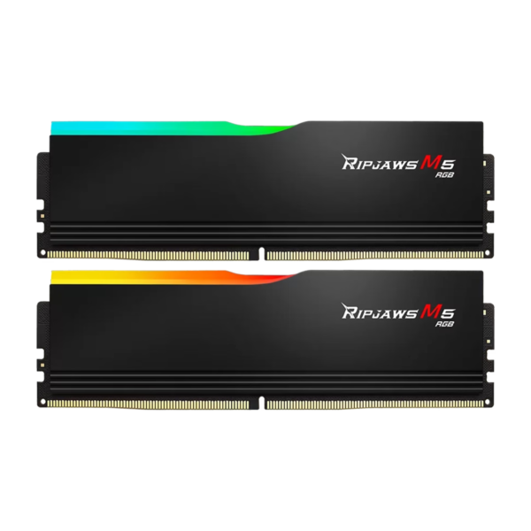 رم کامپیوتر DDR5 جی اسکیل مدل Ripjaws M5 RGB دو کاناله 6000 مگاهرتز CL36 ظرفیت 32 گیگابایت